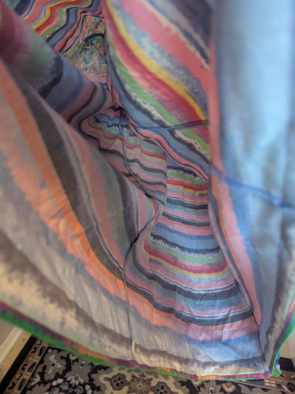 NWT | Island Tropics | OSFM  Mrs. Roper Romp Ready | Tropical Rainbow Hue Kaftan - Picture 8 of 15